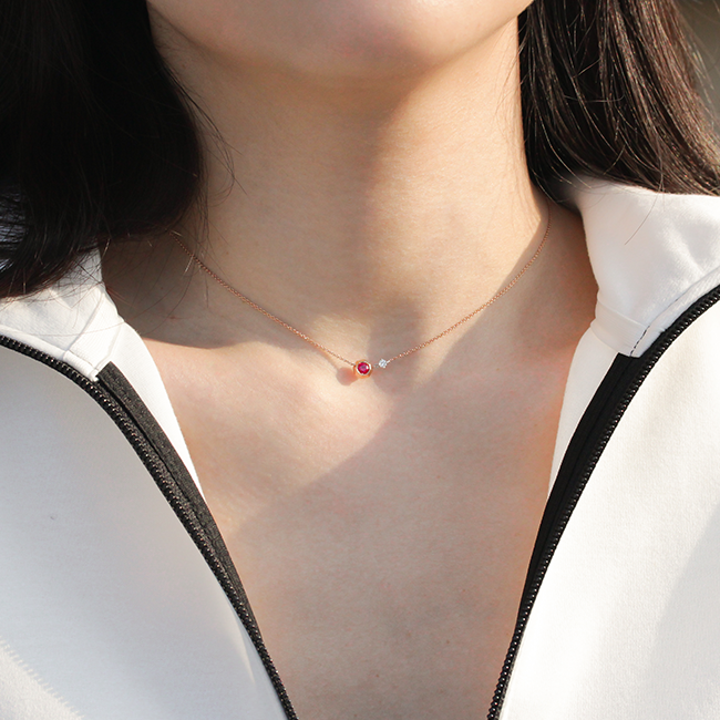 Mori ruby necklace